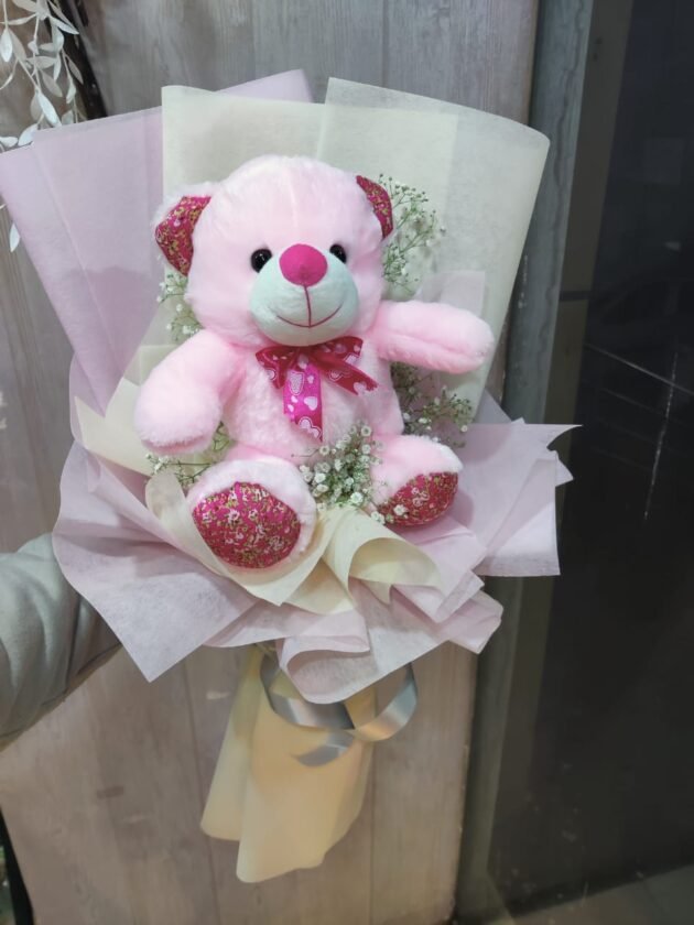 Pink Teddy Bouquet
