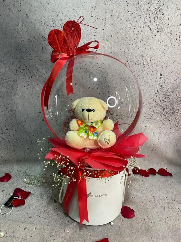 Teddy Boy Inside Balloon