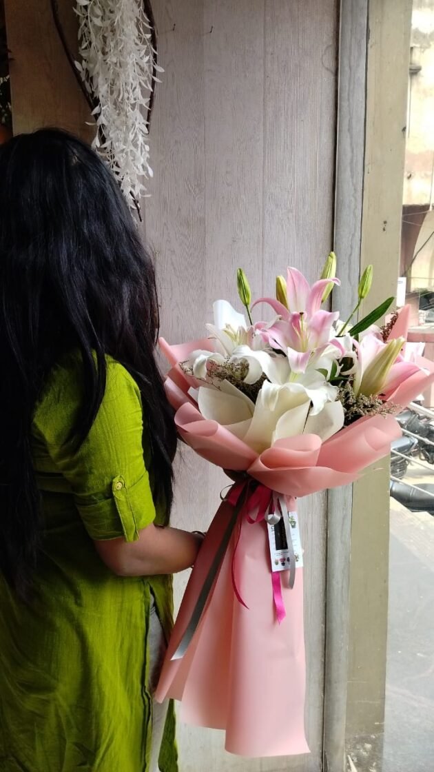 Hand Tied Lilies Bunch
