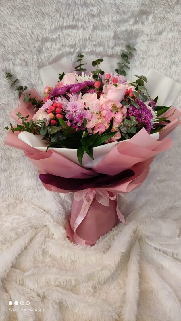 Hues of Pink hand Tied Bokeh