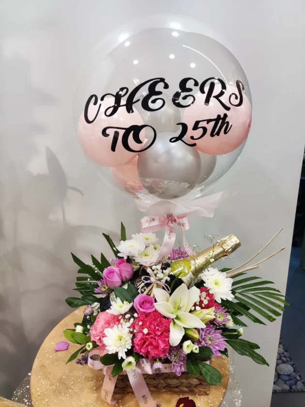 25th Balloon arrangement