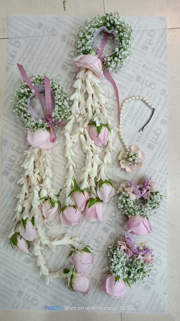 Pink Bridal jewellery