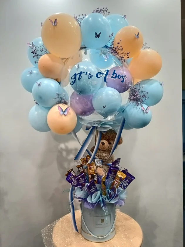 Balloon bouquet for new born