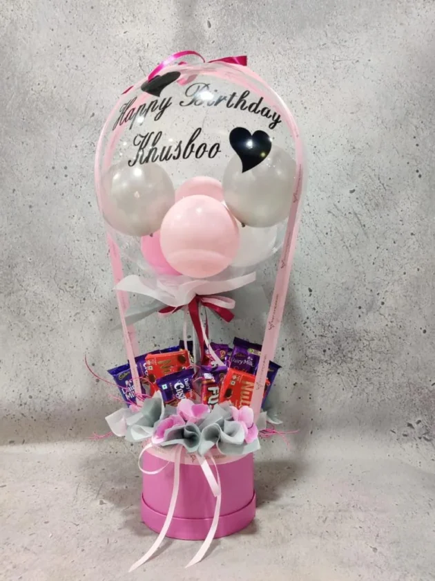 balloon with chocolate