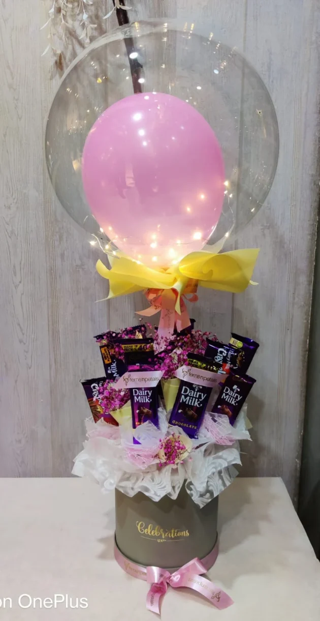 Balloon with fairy lights