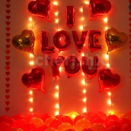 Decorations with balloons for your lady love