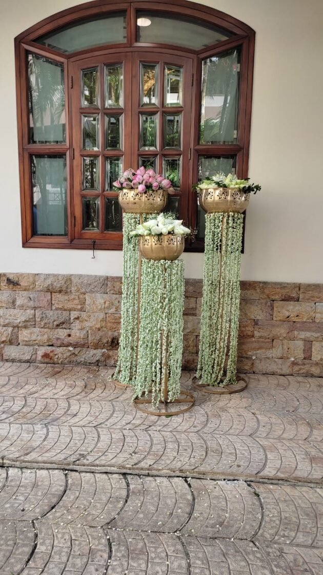 Orli decor with mogra lotus