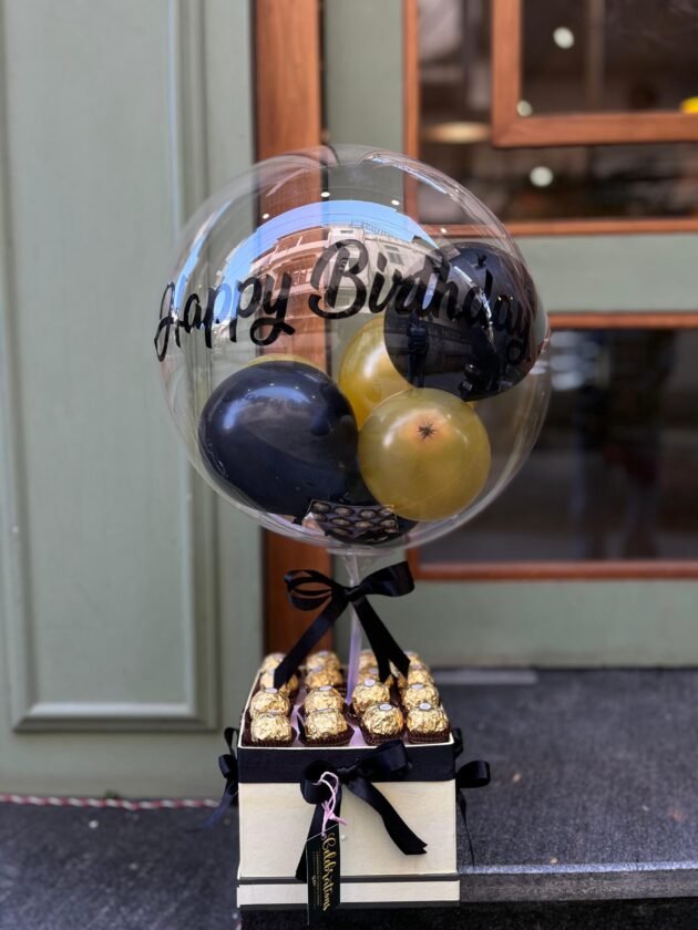 Rochers box with cunstomized balloon