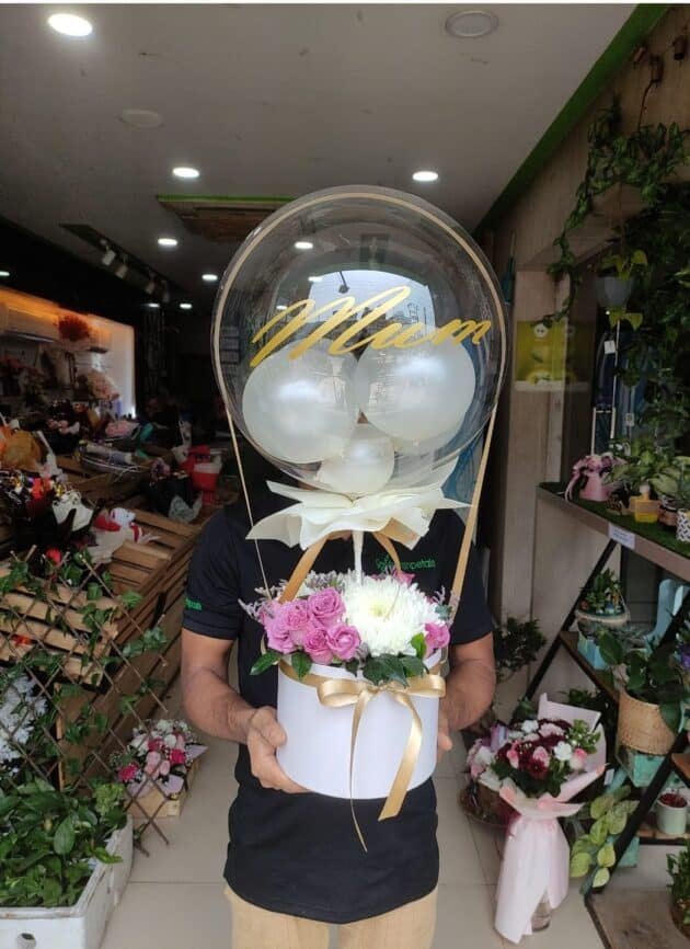 Balloon bouquet for Mum