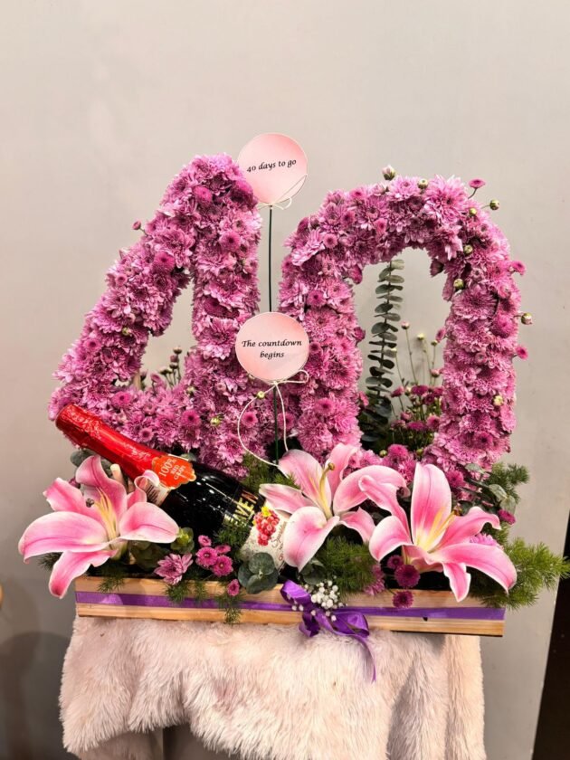 customizable arrangement with numbers of ur choice