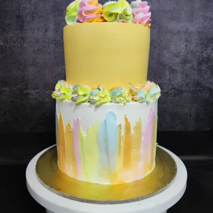2 tier sunshine cake
