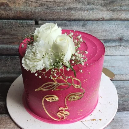 Designer rosy cake