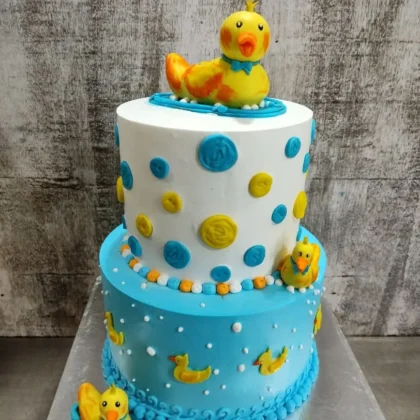Duck theme cake