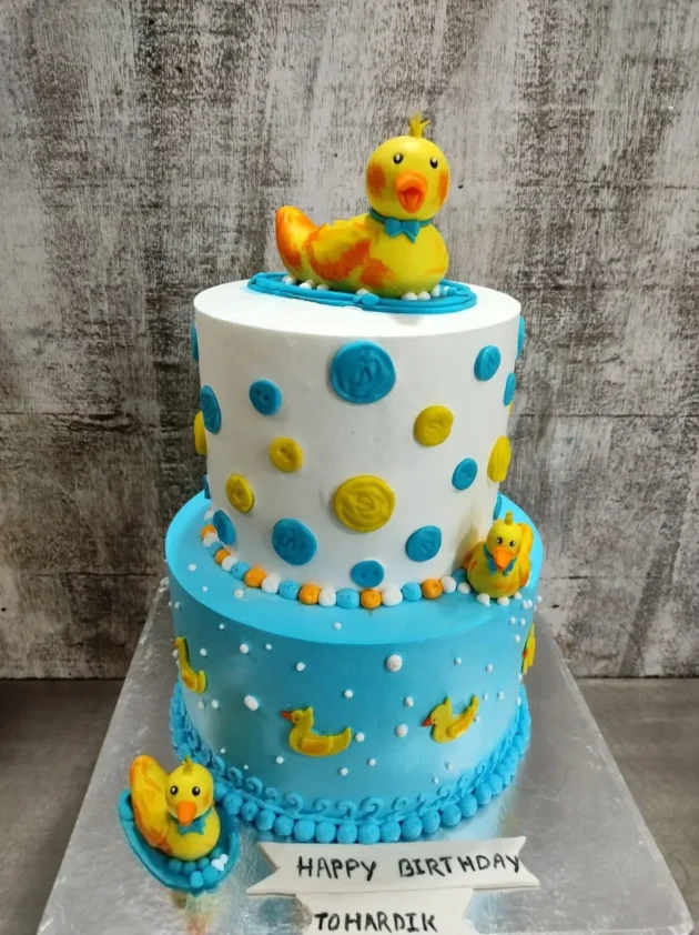 Duck theme cake