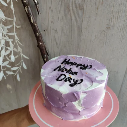 Purple shaded cake