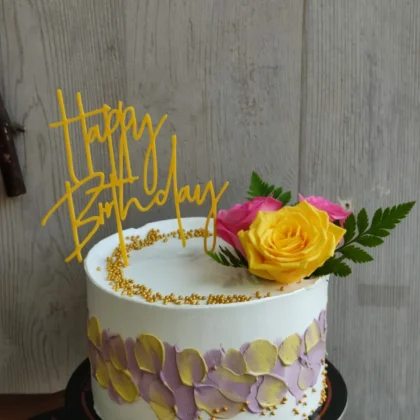 Vibrant birthday cake