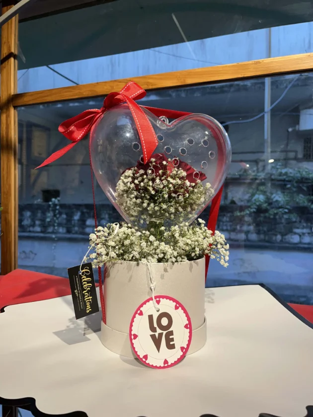 Valentine Bow heart Balloon