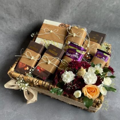 Rustic Charm & Chocolate Basket