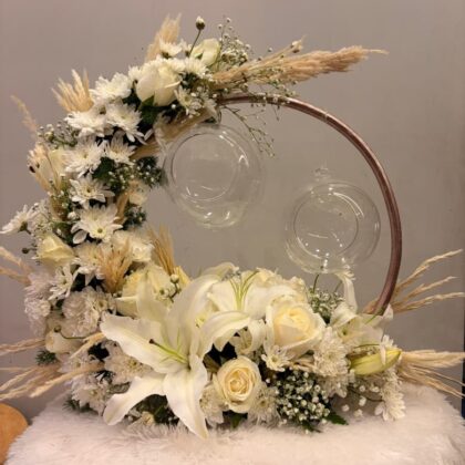 Ivory Crescent Bloom