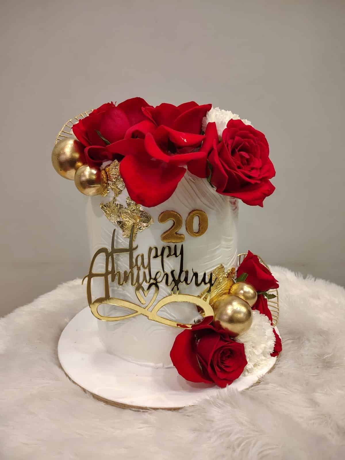20 Years of Elegance Cake