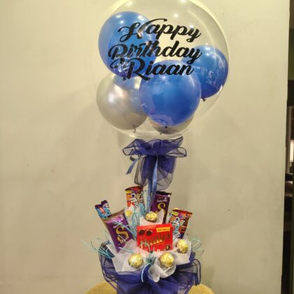 Blue Celebration Balloon Hamper