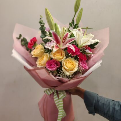 Blush Lily Elegance Bouquet