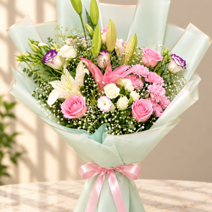 Pastel Garden Celebration Bouquet