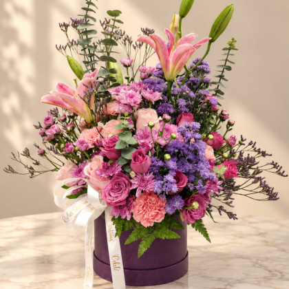 Lavender Pink Garden Bloom Box