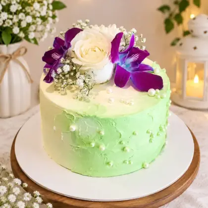 Orchid Meadow Cake