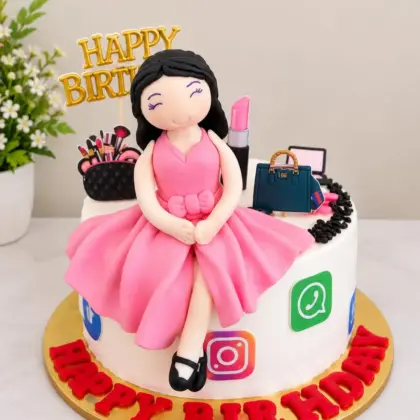 Social Butterfly Cake