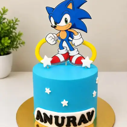 Sonic Speed Bash Cake