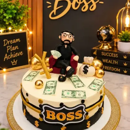 Boss of the Year Birthday Cake