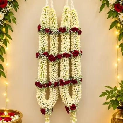 Traditional Jasmine Wedding Varmaala