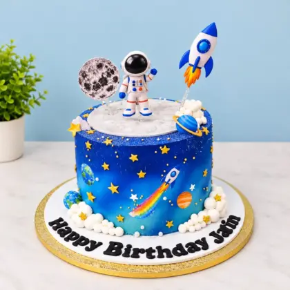 Cosmic Adventure Birthday Cake